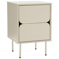 ÉJJELISZEKRÉNY selyemszürke  - selyemszürke, Design, faalapú anyag/fém (40/60/40cm) - Ambia Home
