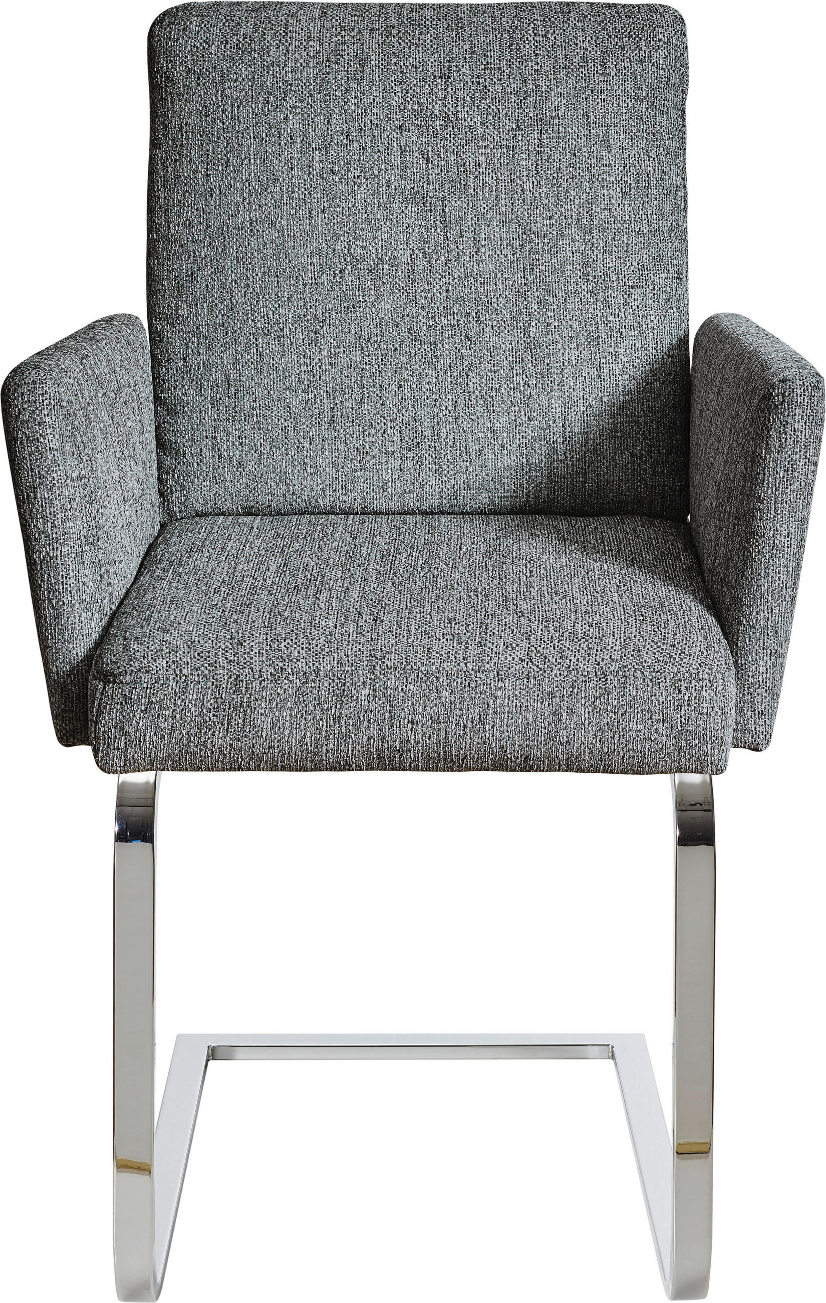 ARMLEHNSTUHL  in Stahl Chenille  - Chromfarben/Blau, Design, Textil/Metall (60/92/60cm) - Dieter Knoll