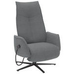 RELAXSESSEL in Textil Hellgrau  - Anthrazit/Hellgrau, Design, Textil/Metall (71/114/84cm) - Johann Jakob