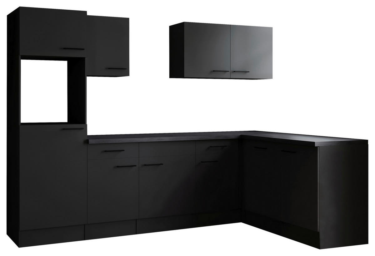 HÖRNKÖK 280/172 cm  i grå  - silver/grå, Design, metall/trämaterial (280/172cm) - Respekta