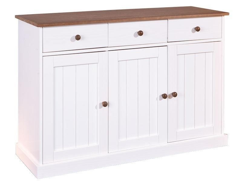 KOMMODE WESTERLAND  in 130/86/45 cm  - Weiß/Braun, LIFESTYLE, Holz (130/86/45cm) - MID.YOU