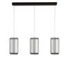 LED-HÄNGELEUCHTE Circolo Cage 90/16/150 cm   - Schwarz/Weiß, Design, Kunststoff/Metall (90/16/150cm) - Searchlight