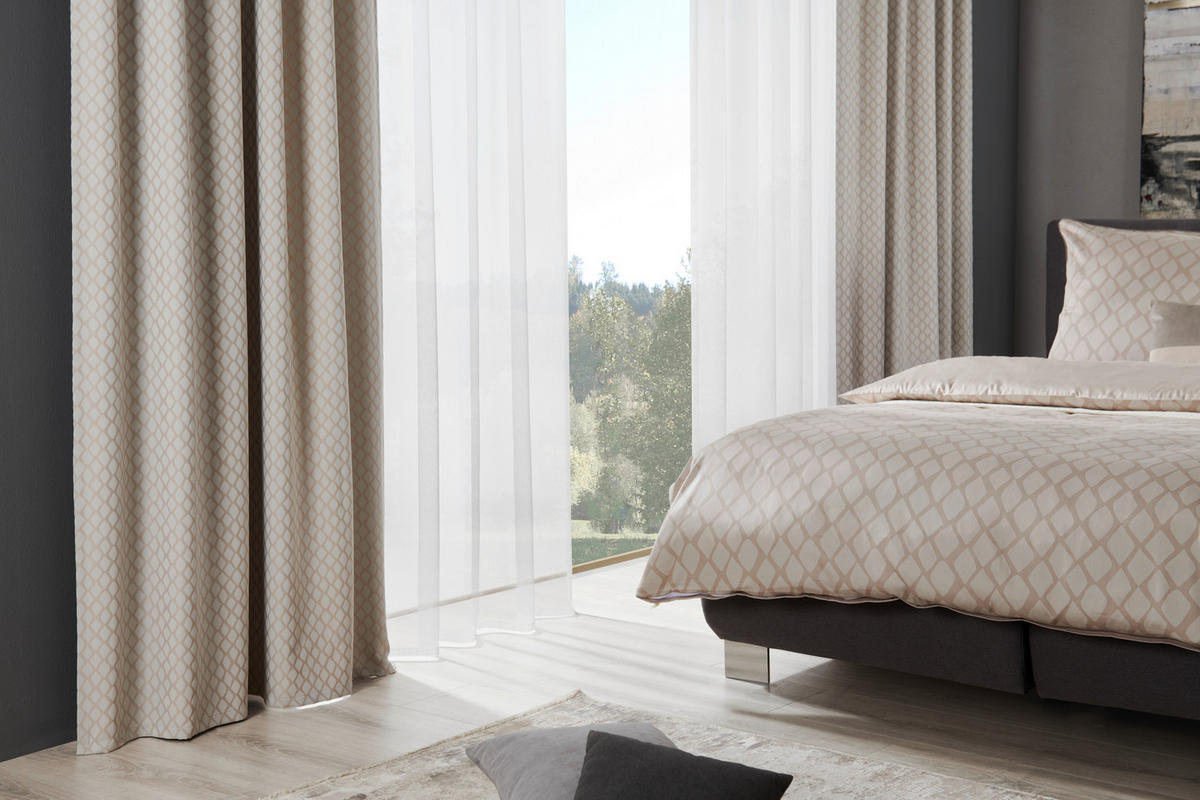 BETTWÄSCHESET Satin 160/210 cm  65 cm/100 cm  - Beige, Design, Textil (160/210cm) - Dieter Knoll