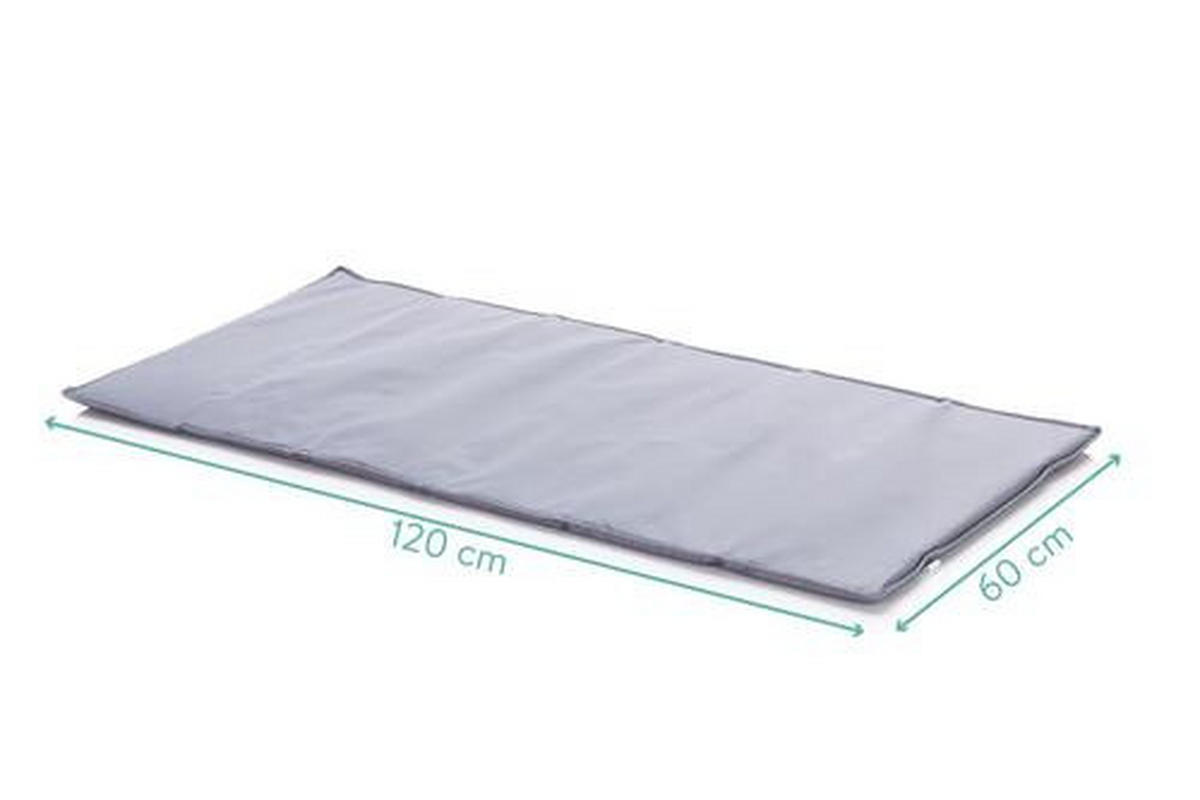 PRENOSIVI KREVETAC    60/120 cm   - svetlosiva, Osnovno, metal/plastika (60/120cm) - Fillikid