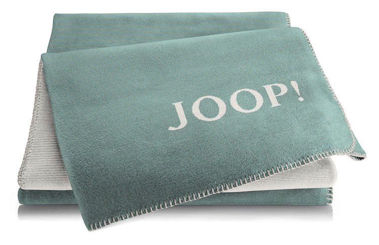 WOHNDECKE MELANGE-DOUBLEFACE 150/200 cm  - Türkis/Naturfarben, Basics, Textil (150/200cm) - Joop!