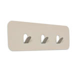 HAKENLEISTE  in Creme  - Creme, Design, Metall (30/10/3cm) - Xora