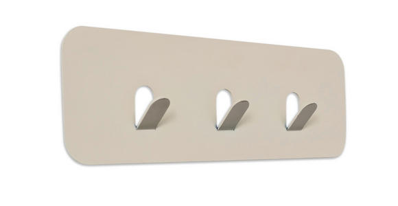 HAKENLEISTE  in Creme  - Creme, Design, Metall (30/10/3cm) - Xora