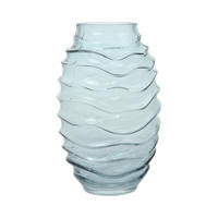 VAS  - blå, Design, glas (16/25,5/16cm) - Kayoom