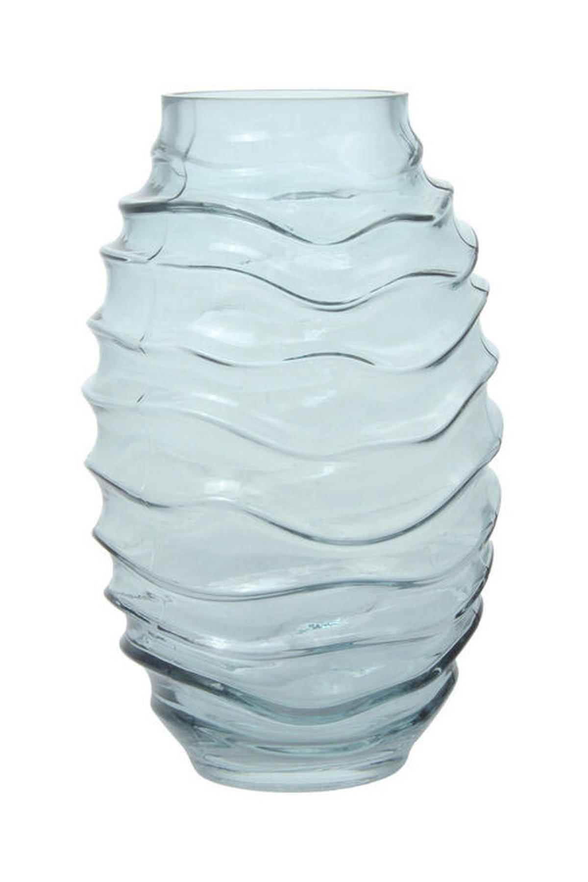 VAS  - blå, Design, glas (16/25,5/16cm) - Kayoom