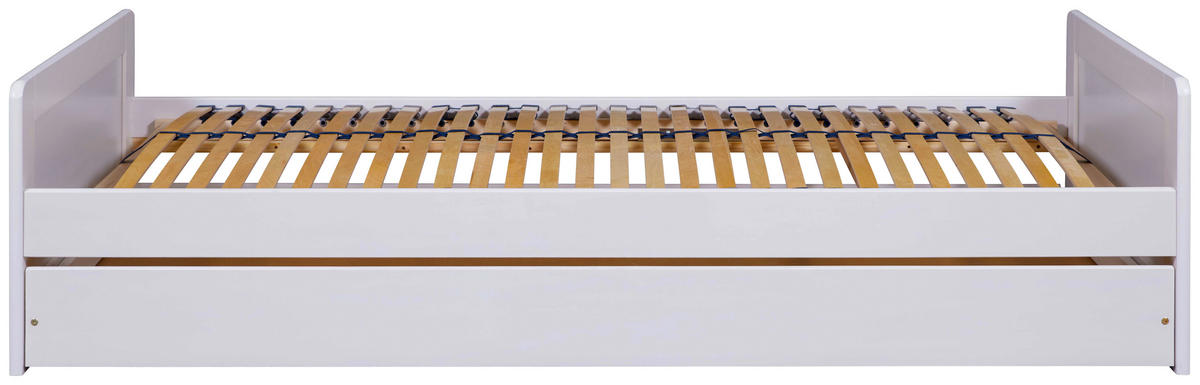 AUSZIEHBETT 90/190 cm Weiss  - Weiss/Naturfarben, Modern, Holz (90/190cm) - MID.YOU