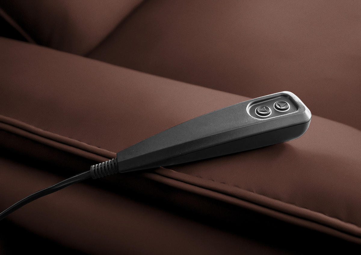 ECKSOFA Valdera in Echtleder Braun  172/334 cm  - Schwarz/Braun, Design, Leder/Metall (172/334cm) - Valdera