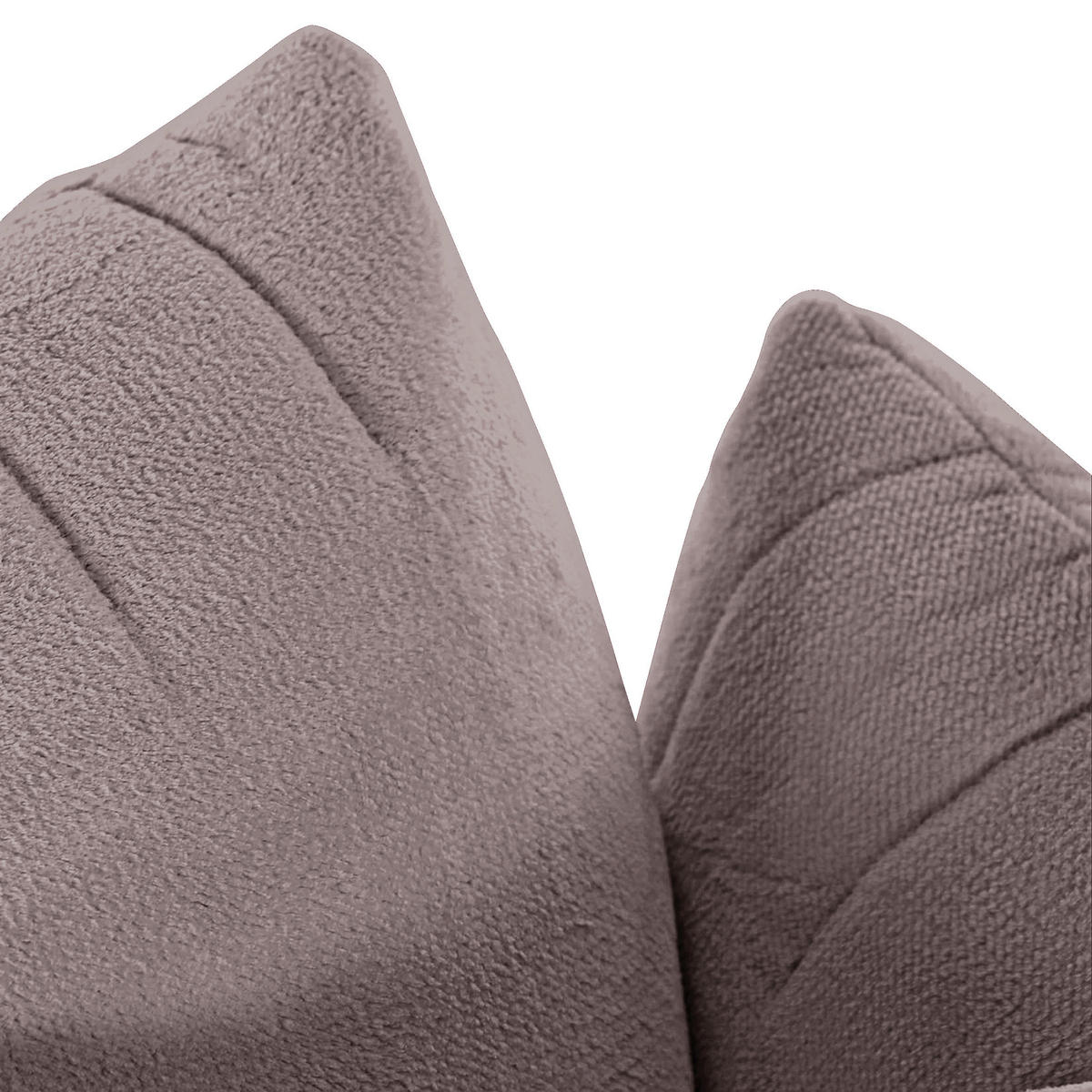 BIG SOFFA i plysch lerfärgad  - lerfärgad/svart, Klassisk, textil/plast (240/78/107cm) - MID.YOU