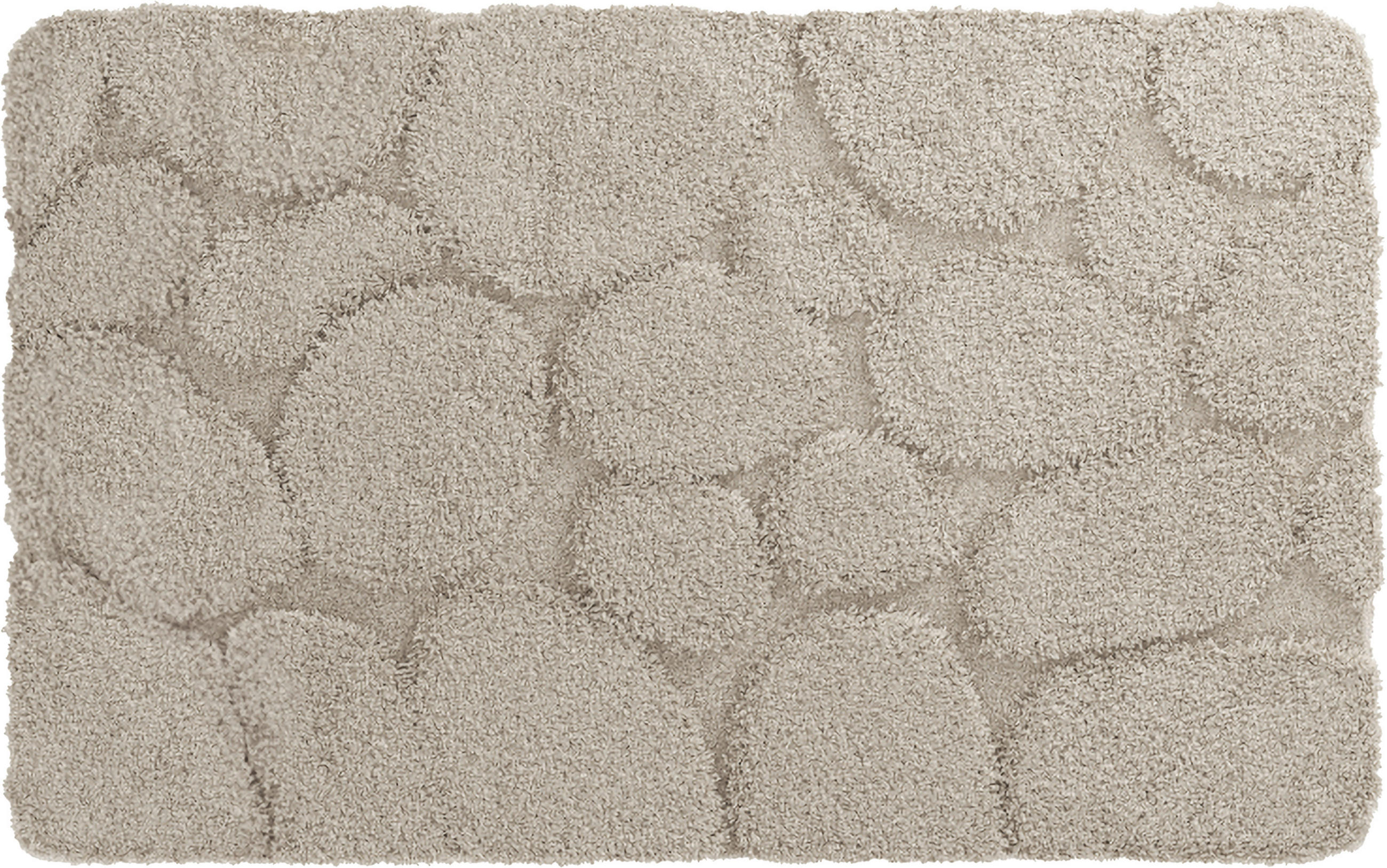 BADEMATTE Hellbraun 50/80 cm  - Hellbraun, Basics, Kunststoff (50/80cm) - Grund