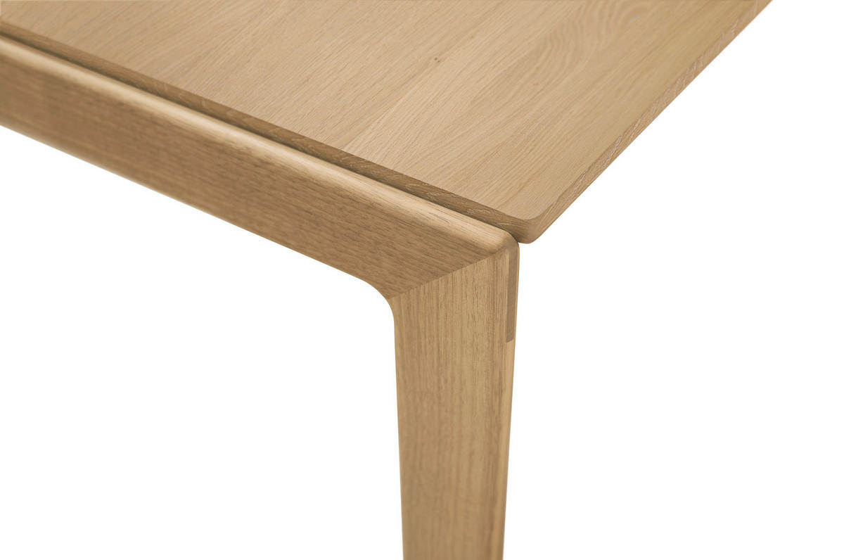 ESSTISCH in Holz, Metall 200(300)/100/75 cm  - Edelstahlfarben/Eichefarben, Design, Holz/Metall (200(300)/100/75cm) - Team 7