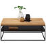 COUCHTISCH in Holz, Metall 100/60/36 cm - Eichefarben/Schwarz, Design, Holz/Metall (100/60/36cm) - Novel COUCHTISCH in Holz, Metall 100/60/36 cm - Eichefarben/Schwarz, Design, Holz/Metall (100/60/36cm) - Novel