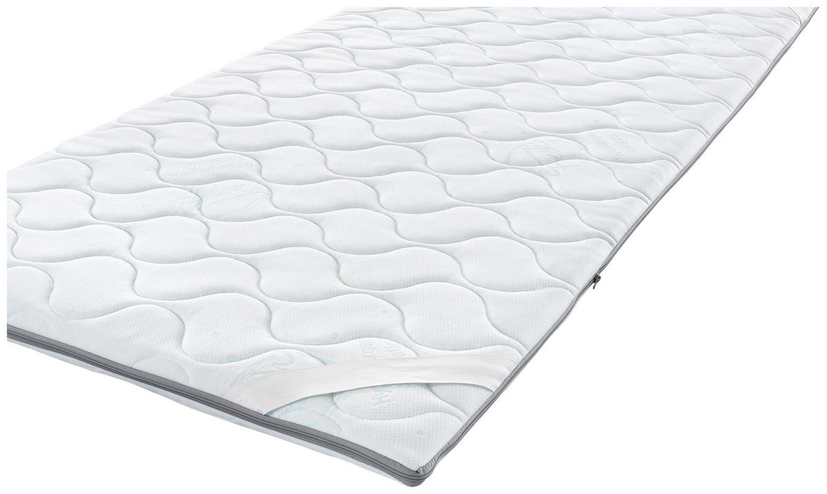 VRCHNÍ MATRACE, 90/200 cm - bílá, Basics, textil (90/200cm) - Sleeptex