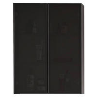 HÄNGESCHRANK 60/80/15 cm  - Anthrazit/Grau, Trend, Glas/Holzwerkstoff (60/80/15cm) - Novel