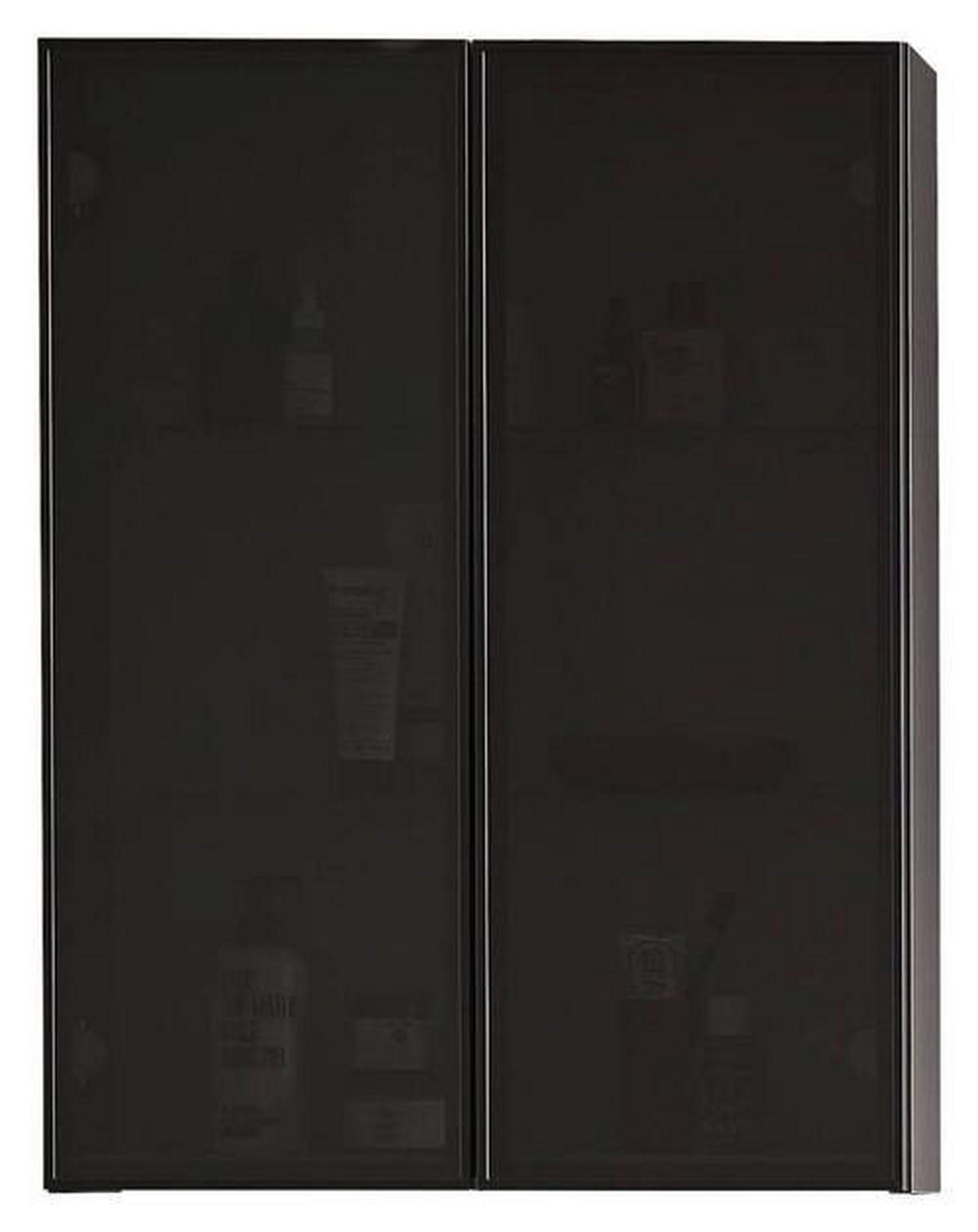 HÄNGESCHRANK 60/80/15 cm  - Anthrazit/Grau, Trend, Glas/Holzwerkstoff (60/80/15cm) - Novel