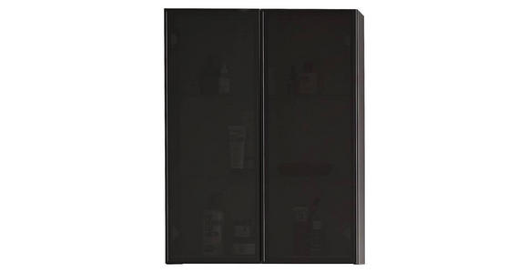 HÄNGESCHRANK 60/80/15 cm - Anthrazit/Grau, Trend, Glas/Holzwerkstoff (60/80/15cm) - Novel