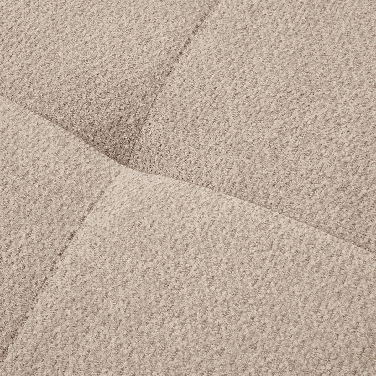 ECKSOFA in Chenille Beige  - Beige/Schwarz, MODERN, Textil/Metall (182/290cm) - Hom`in