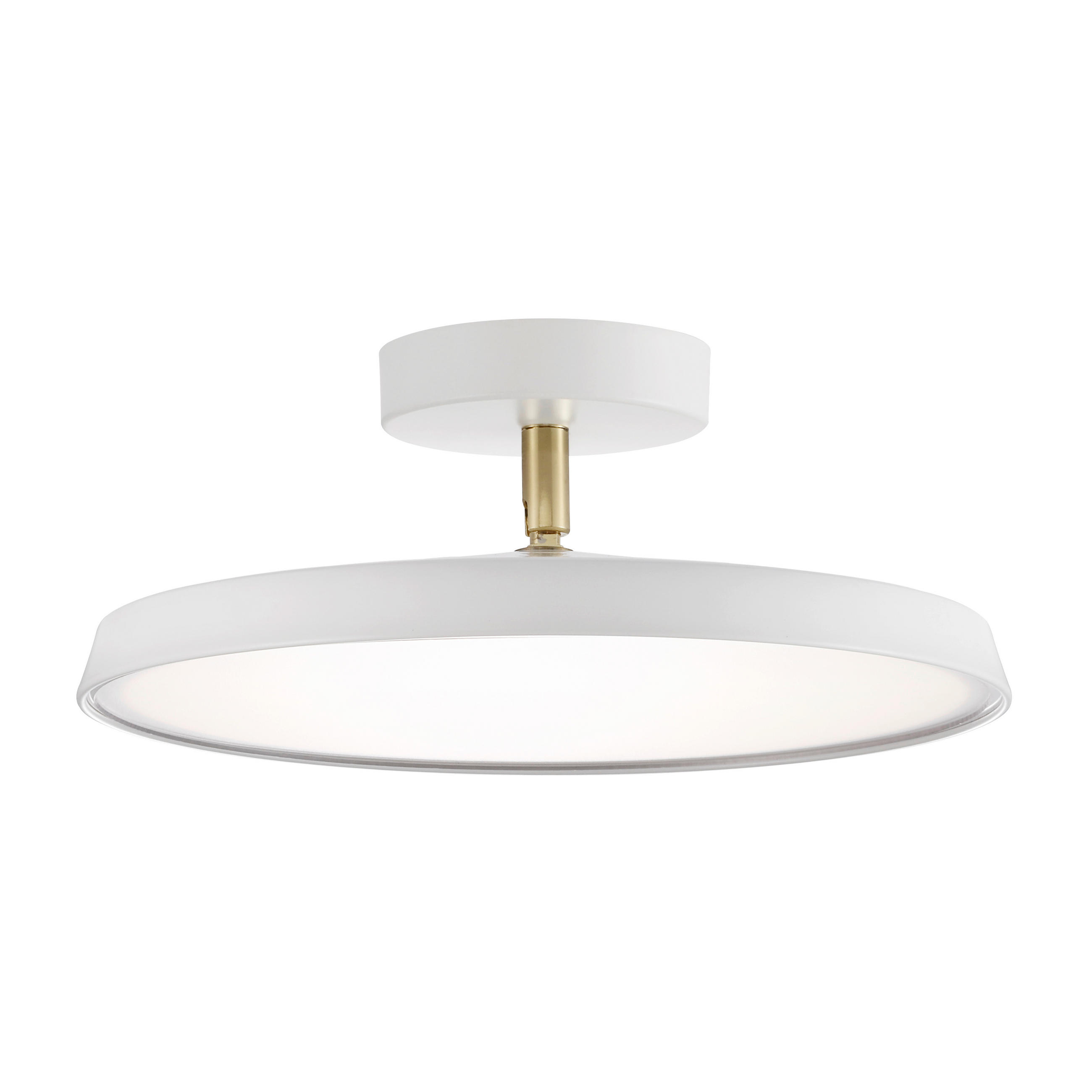 LED-DECKENLEUCHTE Kaito 30/11,7 cm   - Weiß, Design, Kunststoff/Metall (30/11,7cm) - Nordlux