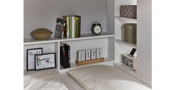 ETAGENBETT 90/200 cm  - Braun/Weiß, Design, Holzwerkstoff (90/200cm) - Xora