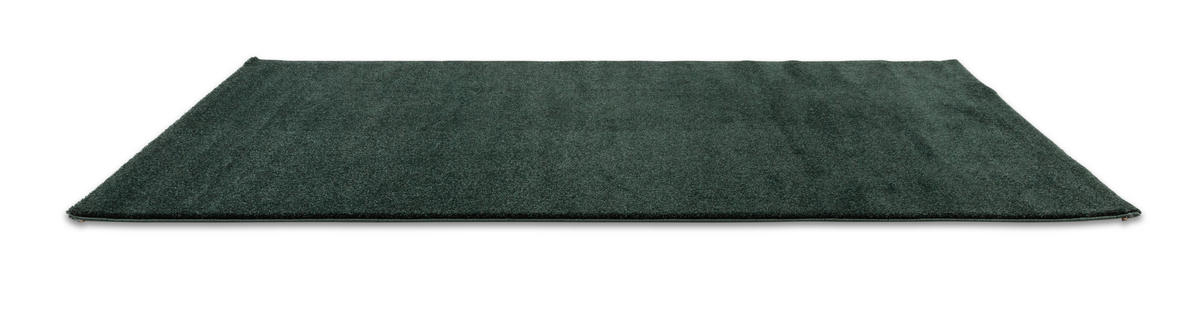 WEBTEPPICH 80/150 cm Pure Dunkelgrün rechteckig  - Dunkelgrün, Basics, Textil (80/150cm) - Schöner Wohnen
