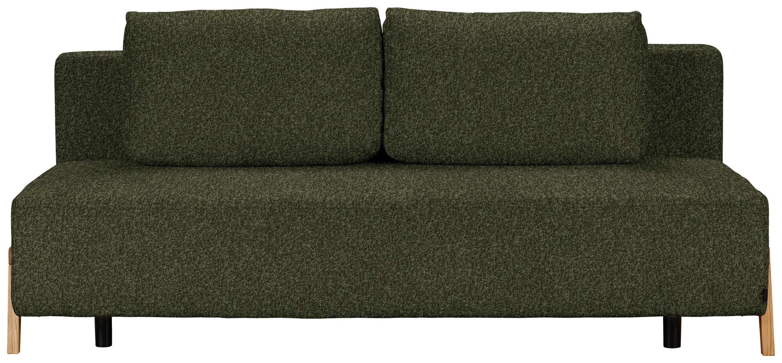 SCHLAFSOFA in Textil Olivgrün  - Naturfarben/Olivgrün, Design, Holz/Textil (211/88/102cm) - Niels Andersson