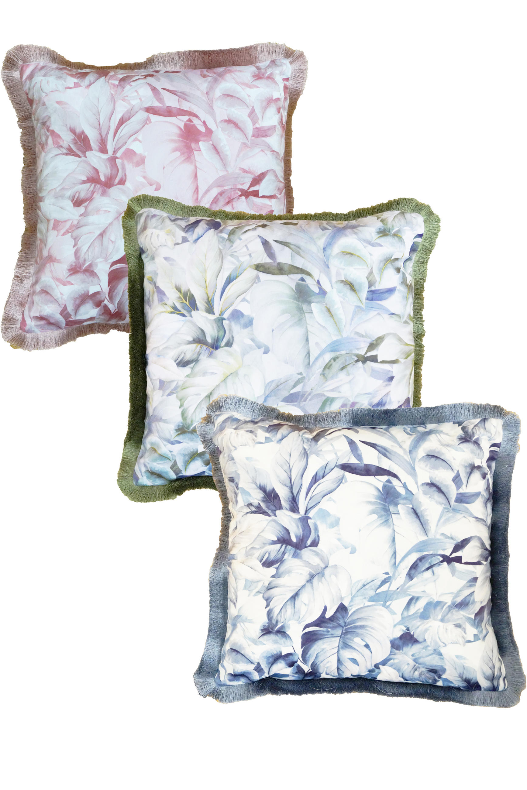 KUDDFODRAL 45/45 cm  - vit/blå, Design, textil (45/45cm)