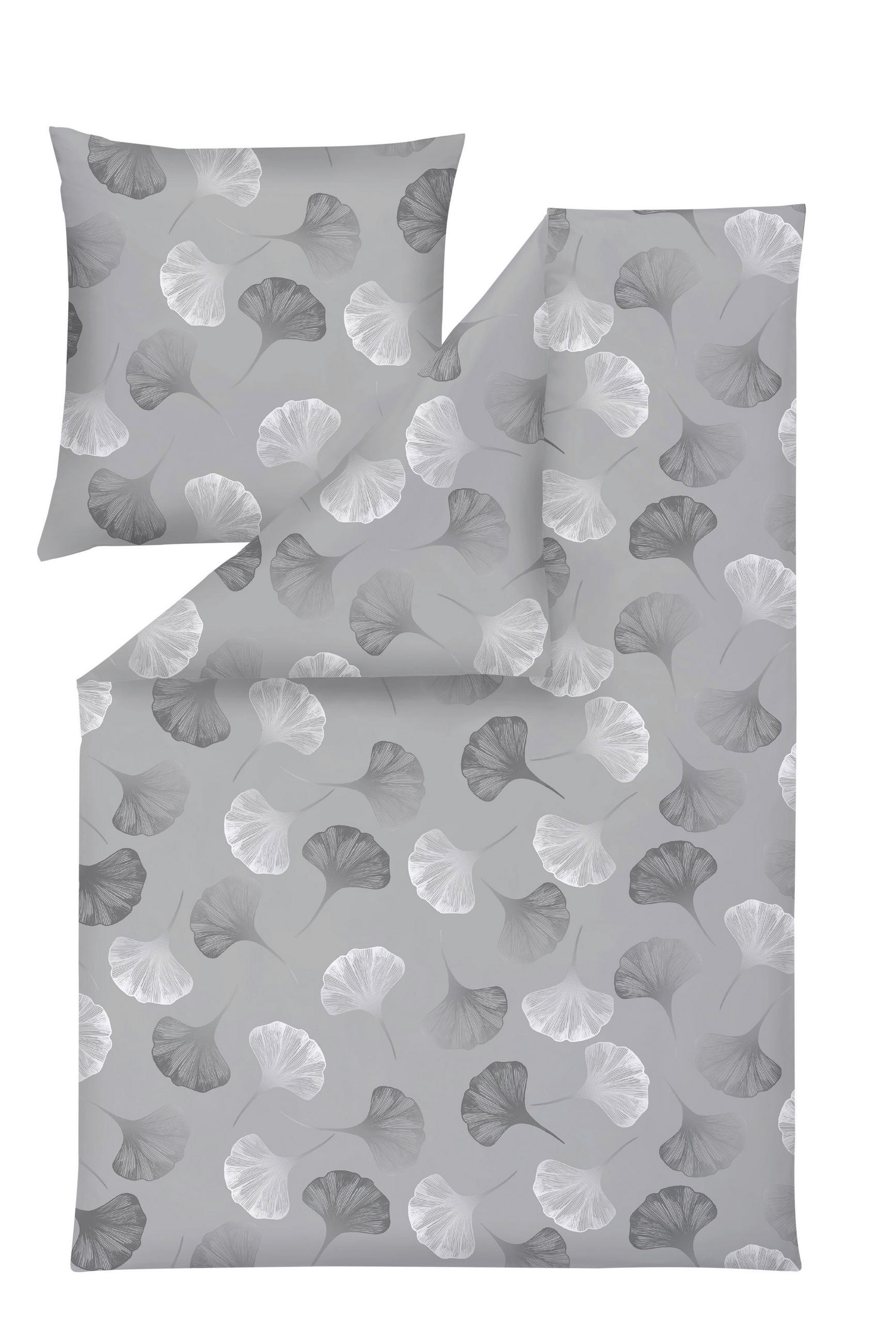 BETTWÄSCHE Atelier Flanell 155/220 cm  - Silberfarben, Design, Textil (155/220cm) - Estella