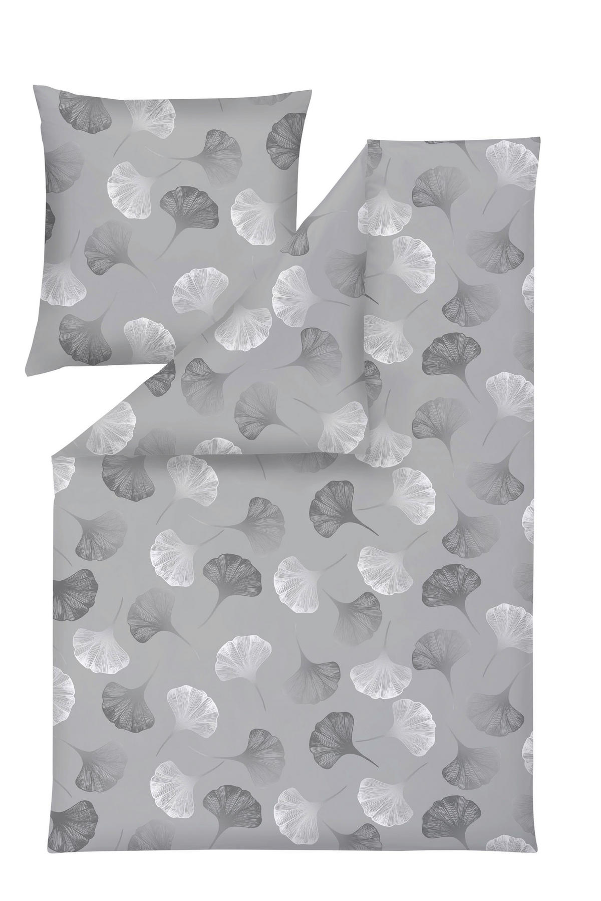BETTWÄSCHE Atelier Flanell 155/220 cm  - Silberfarben, Design, Textil (155/220cm) - Estella