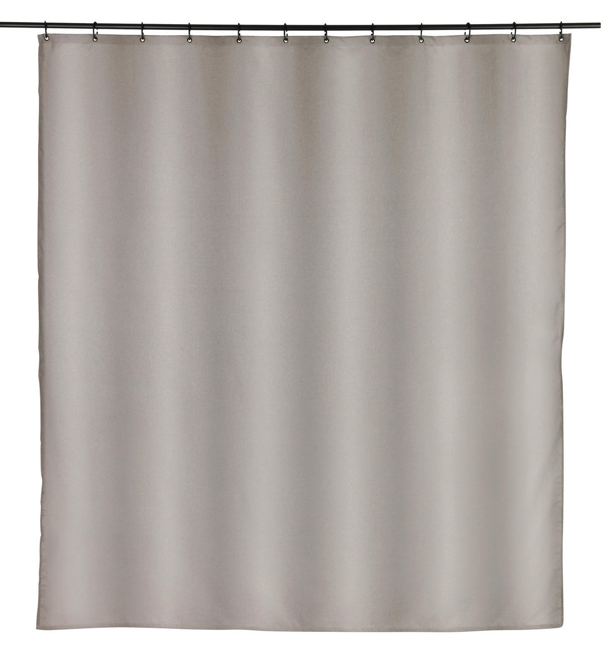 DUSCHVORHANG MAYOUR GRS PES 180/200 cm  - Grau, KONVENTIONELL, Kunststoff/Textil (180/200cm) - Schöner Wohnen