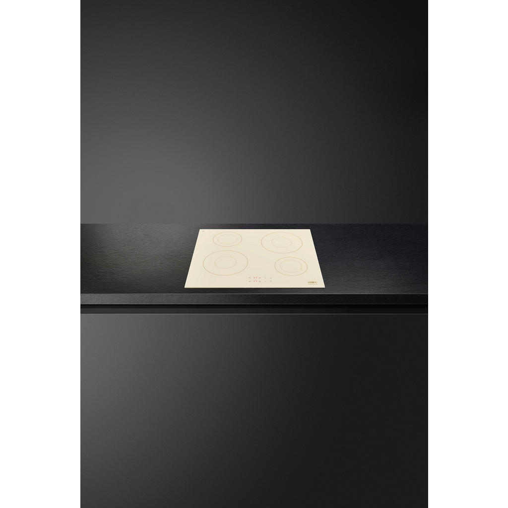 Thumbnail - Smeg Induktionskochfeld Cortina, Creme, Glas, 60x5.6x51.5 cm, Made in Italy, Kindersicherung, Restwärmeanzeige je Kochzo...