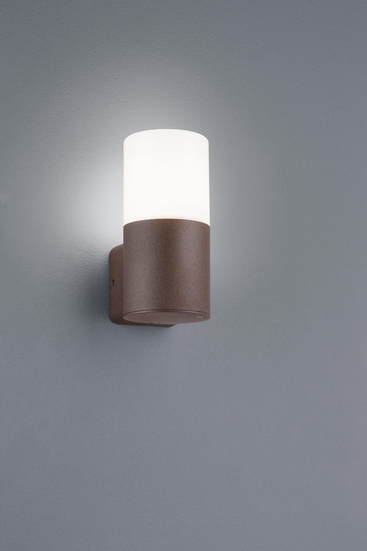 AUSSENWANDLEUCHTE - Weiss/Rostfarben, Konventionell, Kunststoff/Metall (8,5/17,5cm) - Trio Leuchten