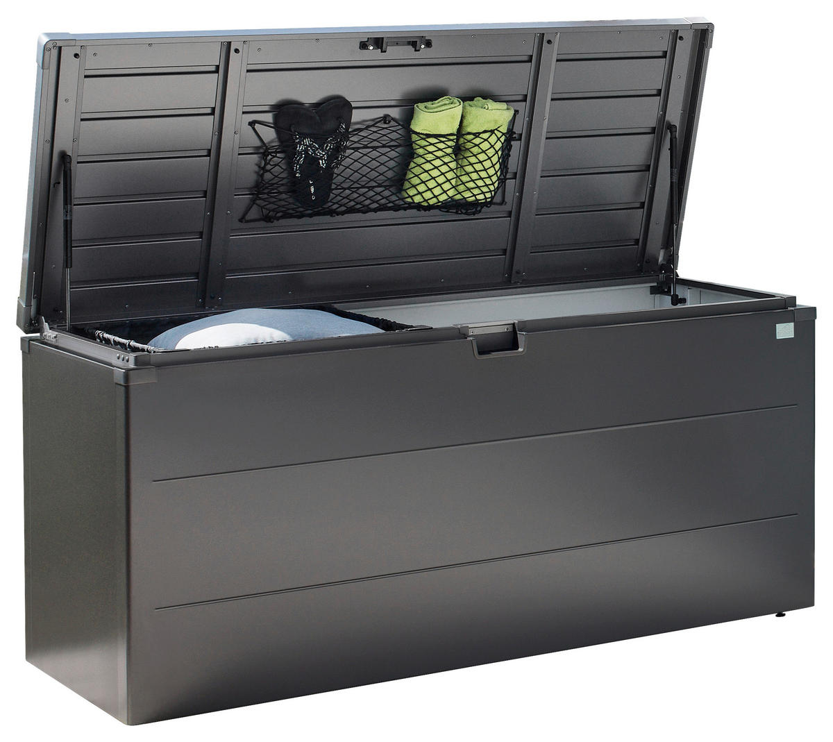 KISSENBOX 170/81/70 cm  - Dunkelgrau, Basics, Metall (170/81/70cm) - Biohort