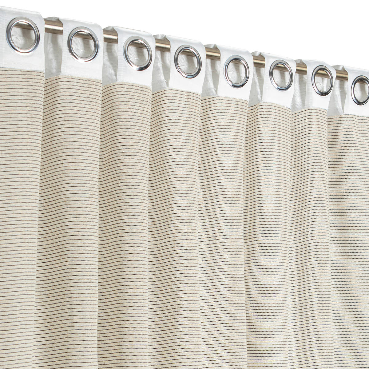 FERTIGVORHANG transparent  - Greige, Basics, Textil (140/240cm)