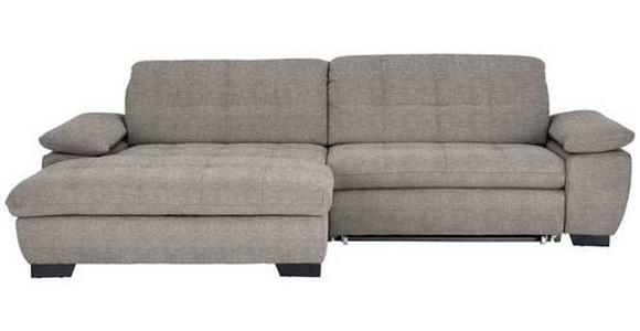 ECKSOFA in Webstoff Grau  - Schwarz/Grau, Design, Textil/Metall (180/265cm) - Carryhome