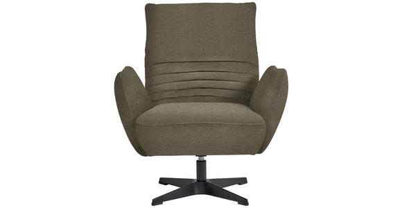 SESSEL in Chenille Taupe  - Taupe/Schwarz, Design, Textil/Metall (60/94/86cm) - Dieter Knoll