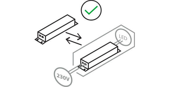 LED-TISCHLEUCHTE 15/39 cm   - Chromfarben, Trend, Glas/Metall (15/39cm) - Ambiente