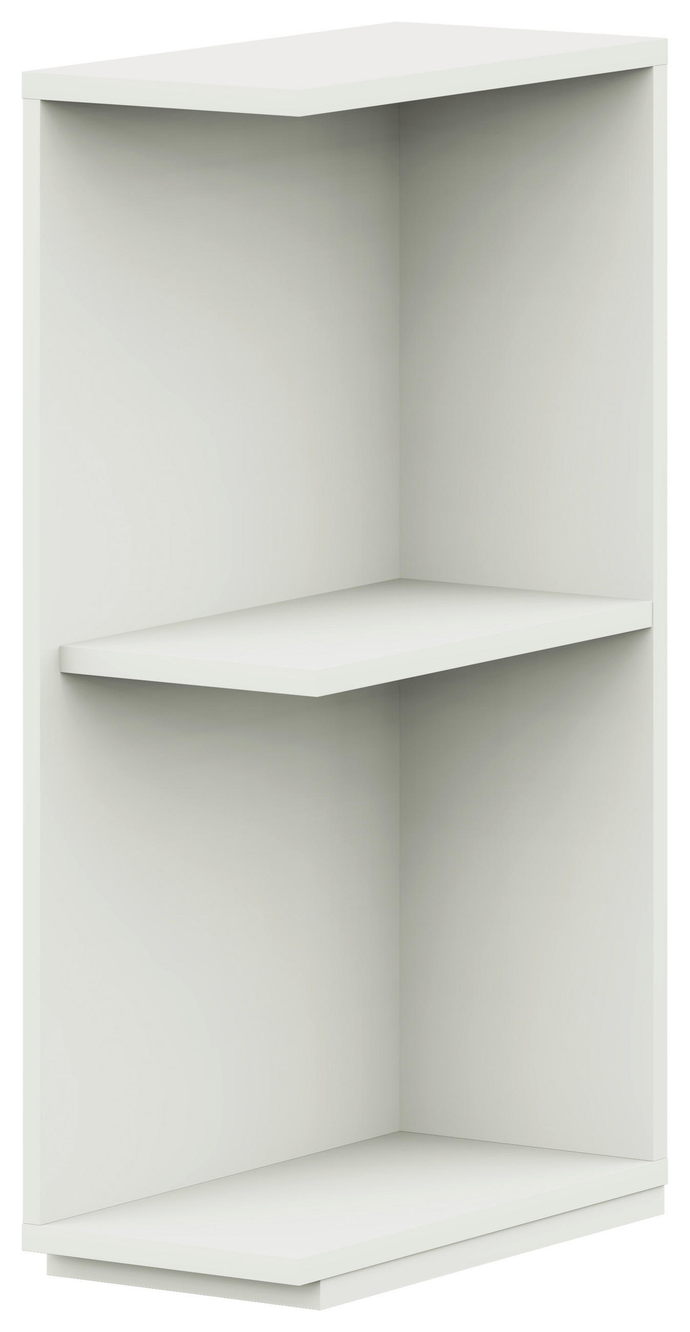 ECKREGAL in 25/85,2/38 cm Weiss  - Weiss, Basics, Holzwerkstoff (25/85,2/38cm) - Cantus