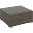 LOUNGEHOCKER - Edelstahlfarben/Goldfarben, Design, Glas/Kunststoff (71/34/71cm) - Ambia Garden LOUNGEHOCKER - Edelstahlfarben/Goldfarben, Design, Glas/Kunststoff (71/34/71cm) - Ambia Garden