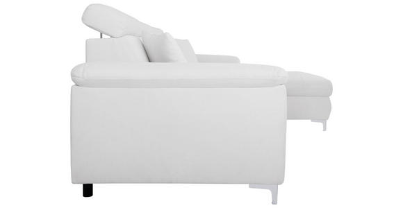 ECKSOFA in Flachgewebe Naturfarben  - Chromfarben/Naturfarben, KONVENTIONELL, Textil/Metall (268/175cm) - Carryhome