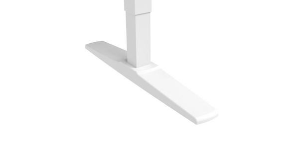 SCHREIBTISCH höhenverstellbar - Weiß, KONVENTIONELL, Holzwerkstoff/Metall (120/60/75-120cm) - Carryhome