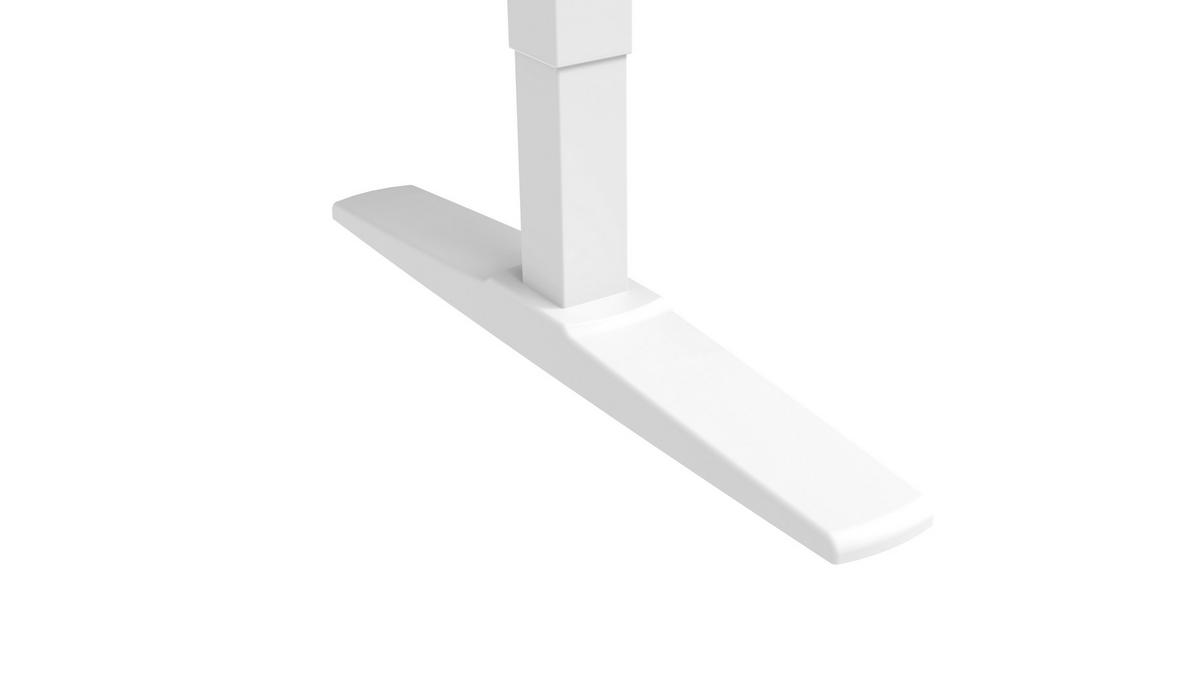 SCHREIBTISCH 120/60/75-120 cm  in Weiß  - Weiß, KONVENTIONELL, Holzwerkstoff/Metall (120/60/75-120cm) - Carryhome