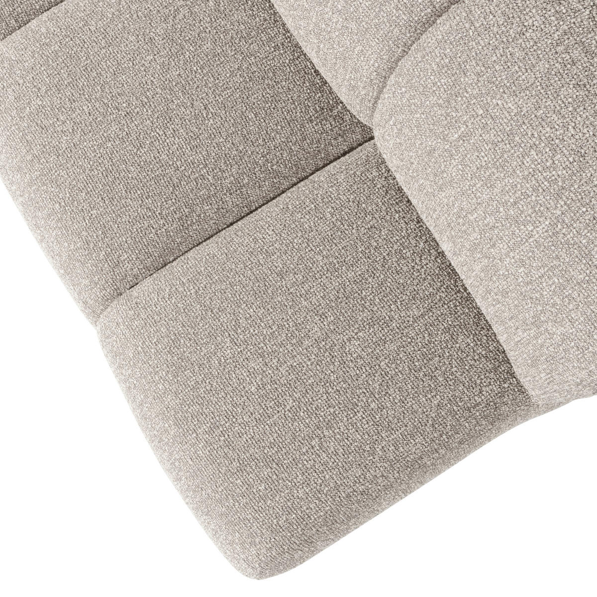 SITZBANK in Textil Beige  - Beige/Schwarz, MODERN, Kunststoff/Textil (164/83/73cm) - Livetastic