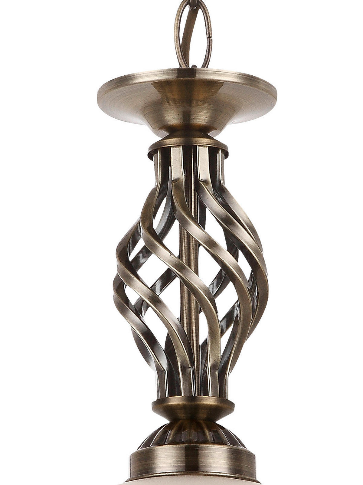 HÄNGELEUCHTE 30/120 cm   - ROMANTIK / LANDHAUS, Glas/Metall (30/120cm) - Globo
