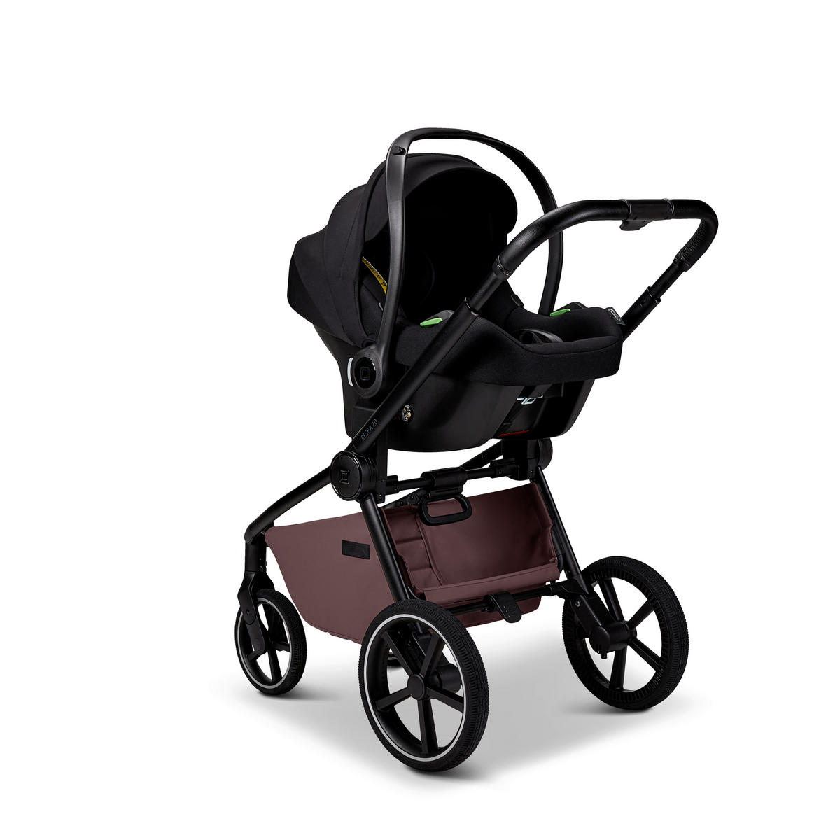 KOMBIKINDERWAGEN  K26  Tonka  - Schwarz/Braun, Basics, Textil (96/57/114cm) - Moon