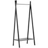 GARDEROBENSTÄNDER in Schwarz 74/180/50 cm   - Schwarz, ROMANTIK / LANDHAUS, Holz (74/180/50cm) - MID.YOU