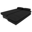 SCHLAFSOFA  in Mikrofaser Anthrazit  - Anthrazit/Schwarz, KONVENTIONELL, Kunststoff/Textil (212/93/90cm) - Carryhome
