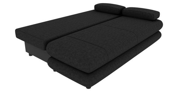 SCHLAFSOFA  in Mikrofaser Anthrazit  - Anthrazit/Schwarz, KONVENTIONELL, Kunststoff/Textil (212/93/90cm) - Carryhome